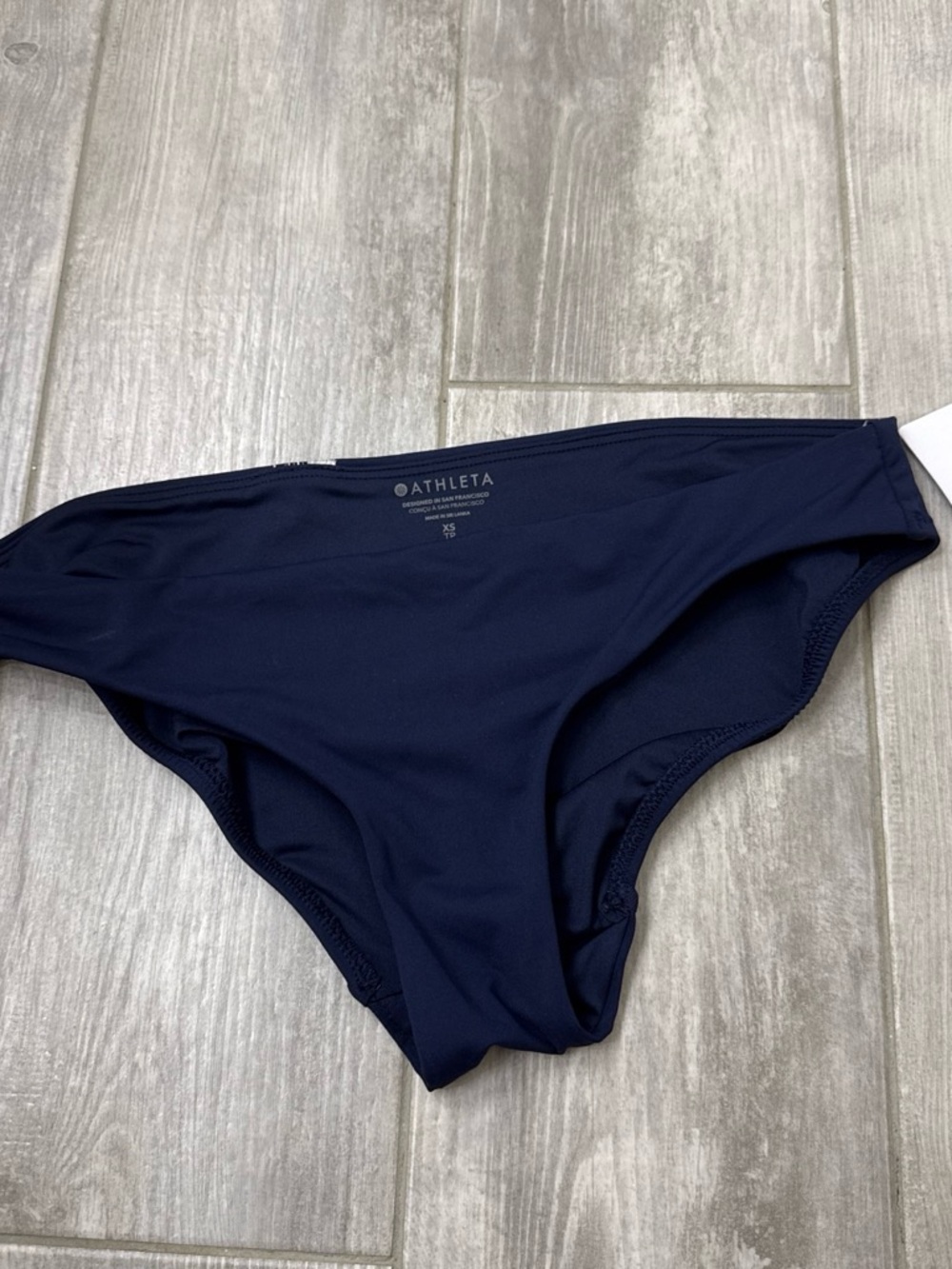 NWT! Althleta mod coverage Navy Bikini Bottoms